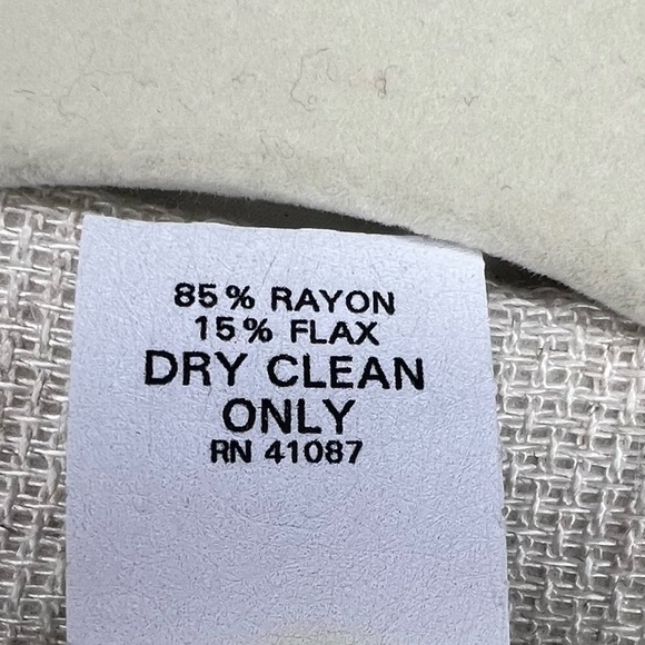 Vintage Briggs Flax Blend Lagenlook Button Down Dead Stock Size Large - Picture 7 of 8